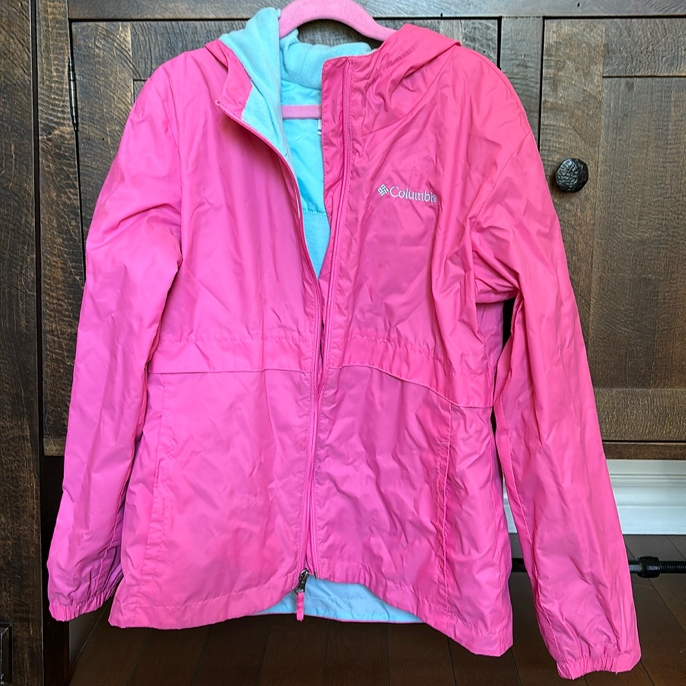 Columbia Girl fleece lined spring jacket size L